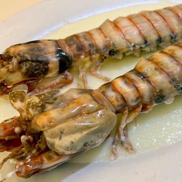 Steamed Mantis Shrimp with Egg White & Chinese Wine